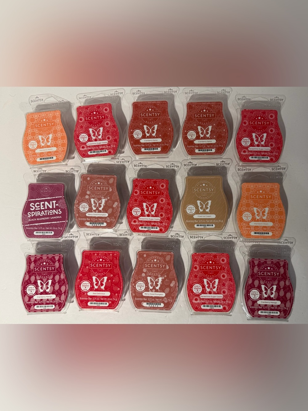 Scentsy Bar Lot of 15 ASSORTED WAX BARS - BRAND NEW!